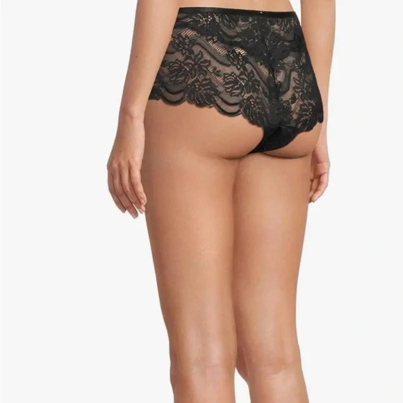 Intimately Free People Last Dance Lace Brief Sz L Black - Picture 2 of 6